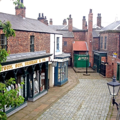Replica of a Victorian Street built at Preston Park Museum.