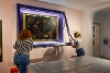 Conservation work is carried out on the famous The Dice Players painting