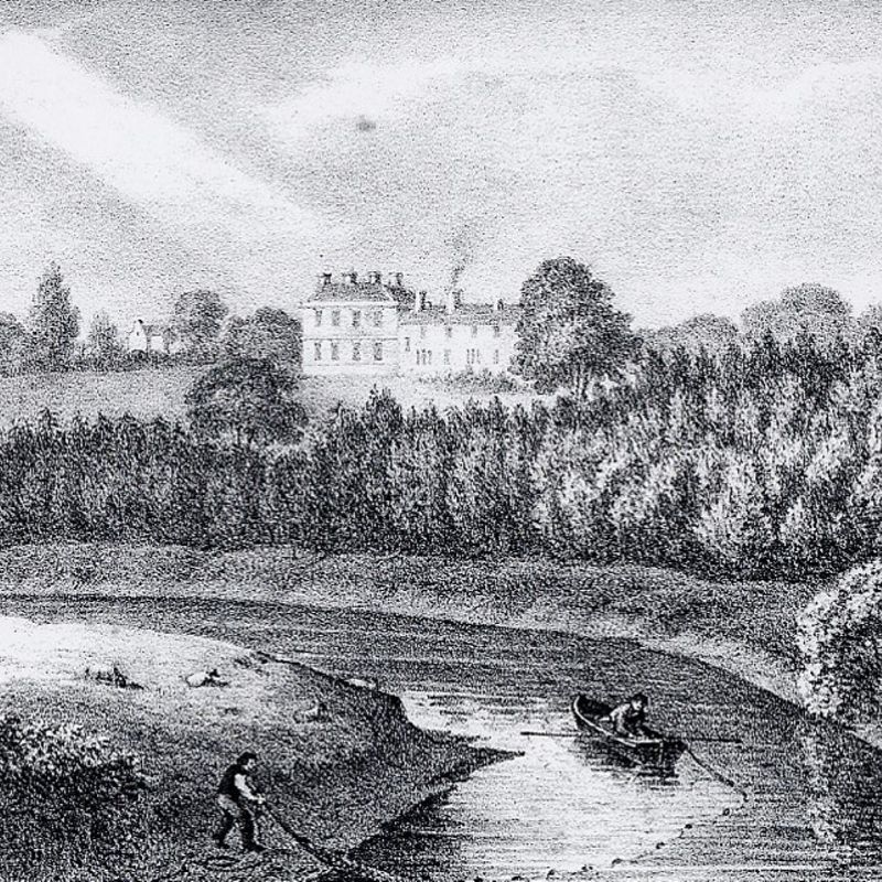 An Image Showing What Preston Hall Would Have Looked Like In 1825