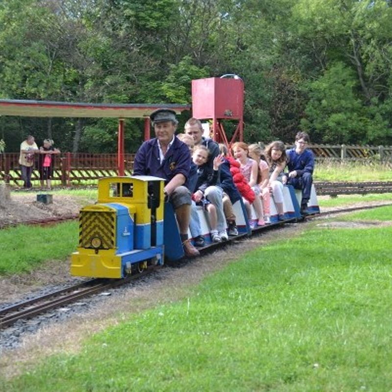 Families Riding The Small Gauge Railway