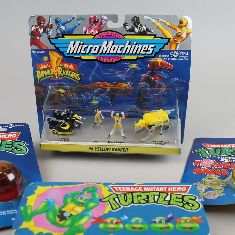 Power Rangers And Teenage Mutant Hero Turtles toys