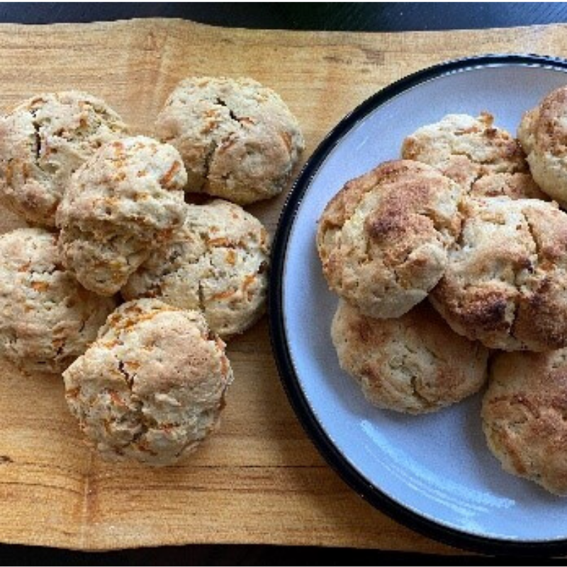 Carrot and potato scones 