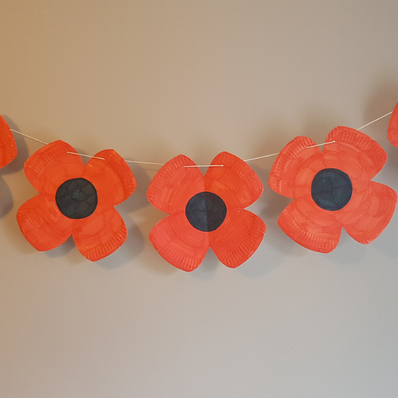 VE Day Poppy Bunting 