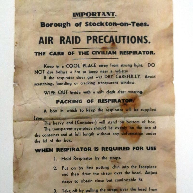Air Raid Precaution Letter