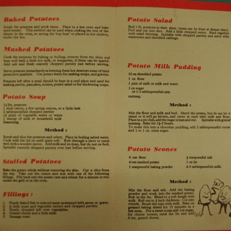War Cookery Leaflet