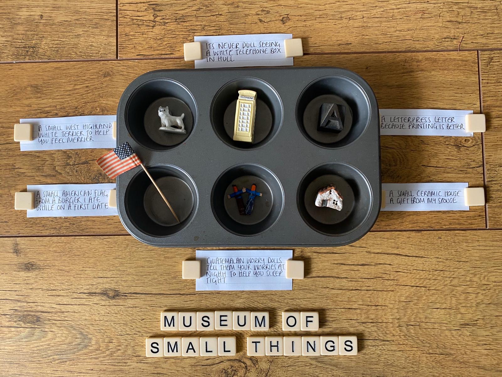 Museum Of Small Things Ad With Labels