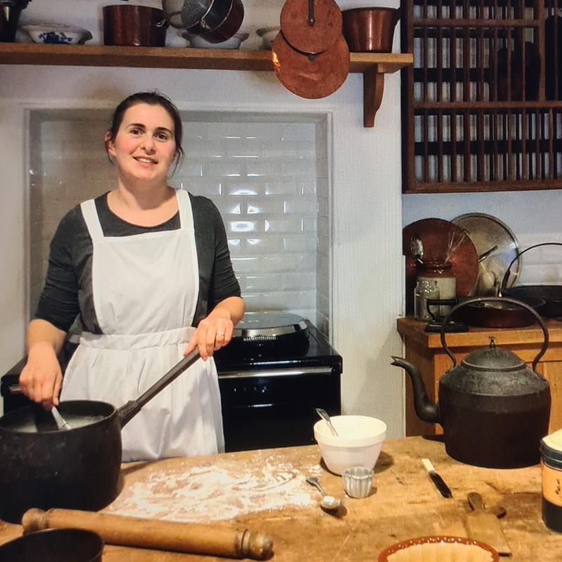Lucy The Cook in the Victorian kitchen at Preston Park