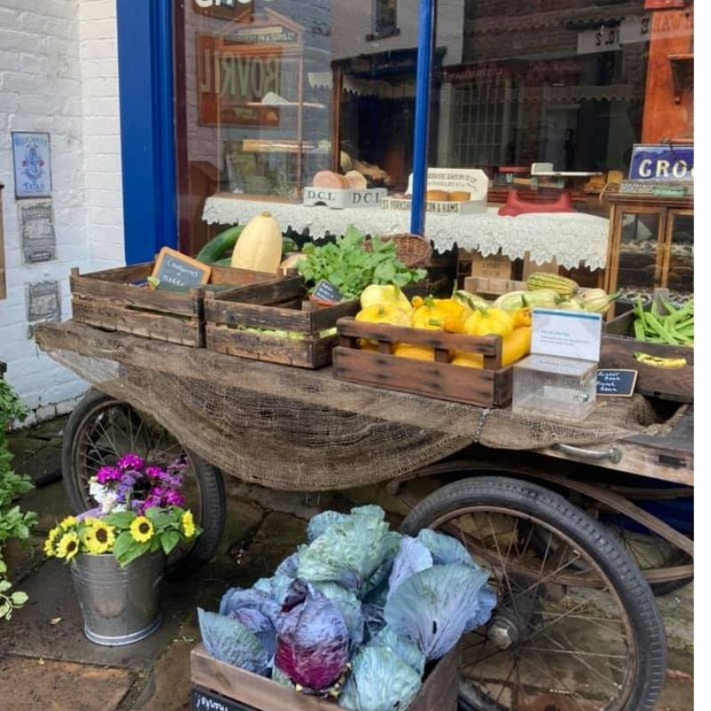 Autumn Harvest For Sale Outside Of The Grocers