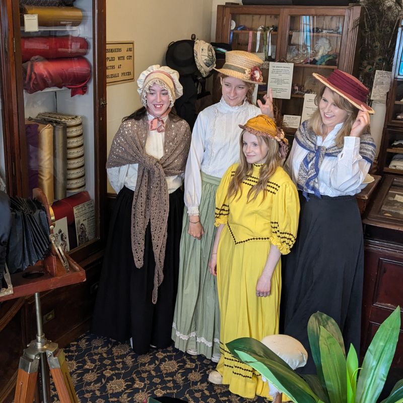 Strike a pose! Victorian dress-up and photo experience