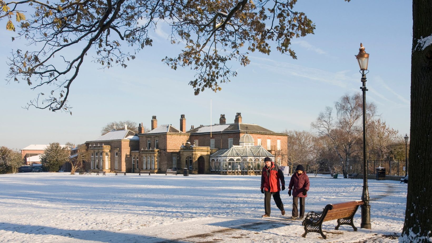 Preston Park in the snow