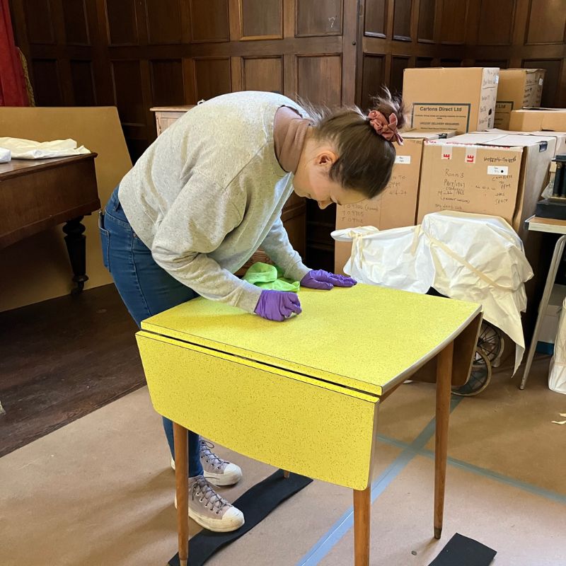 Conservation work taking place at Preston Park Museum Conservation work taking place at Preston Park Museum